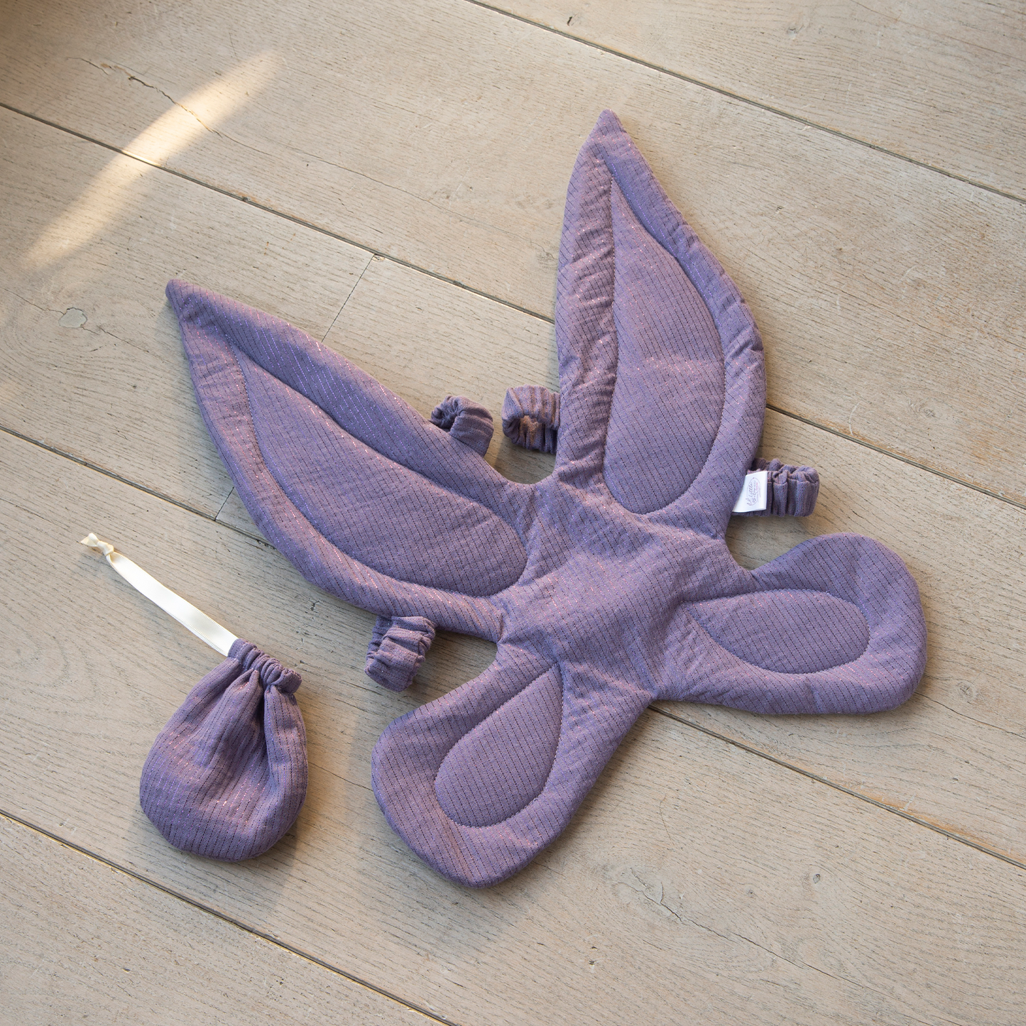 Trekkoord zakje shimmer - Magical Purple