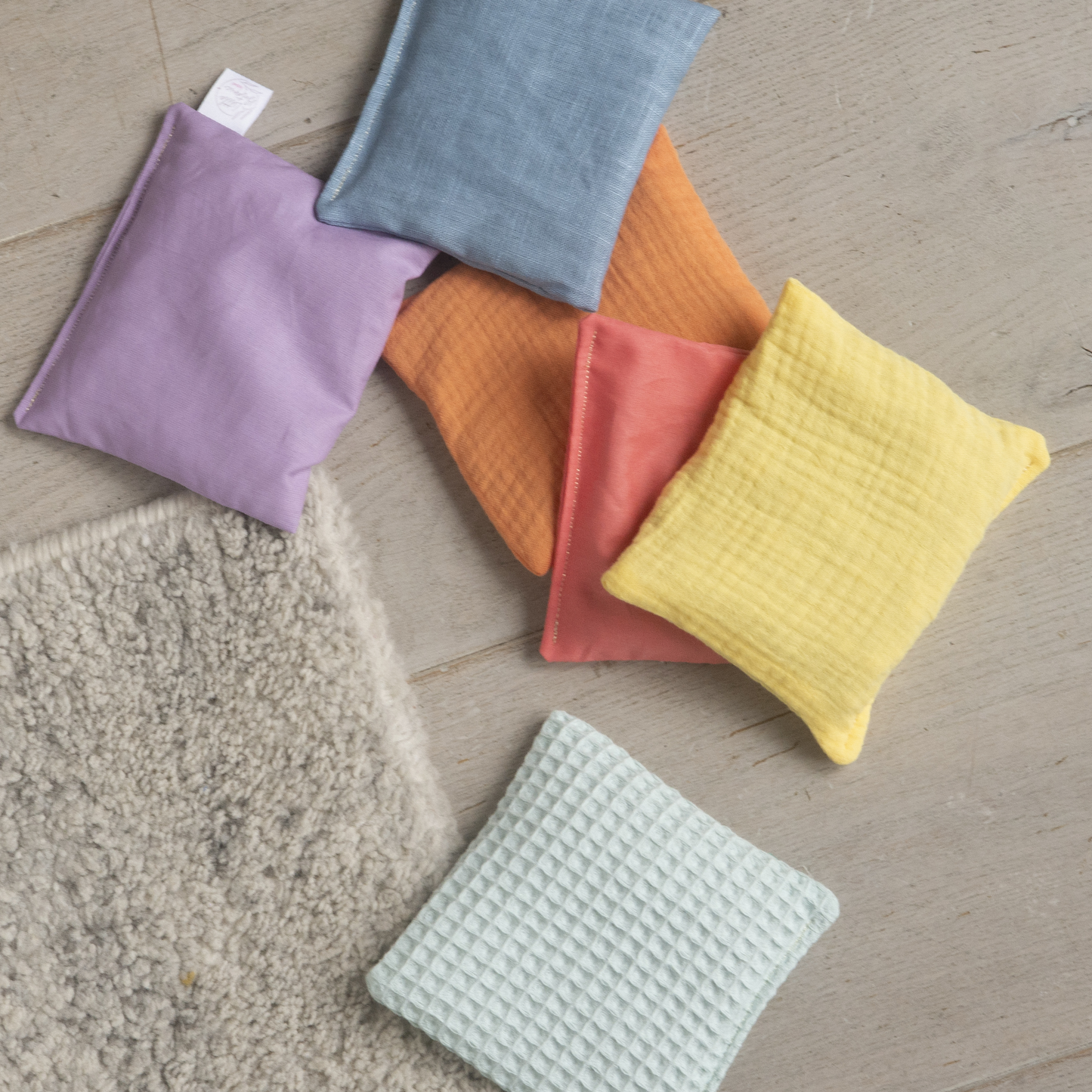 Sensorische pittenzakjes - Pastel