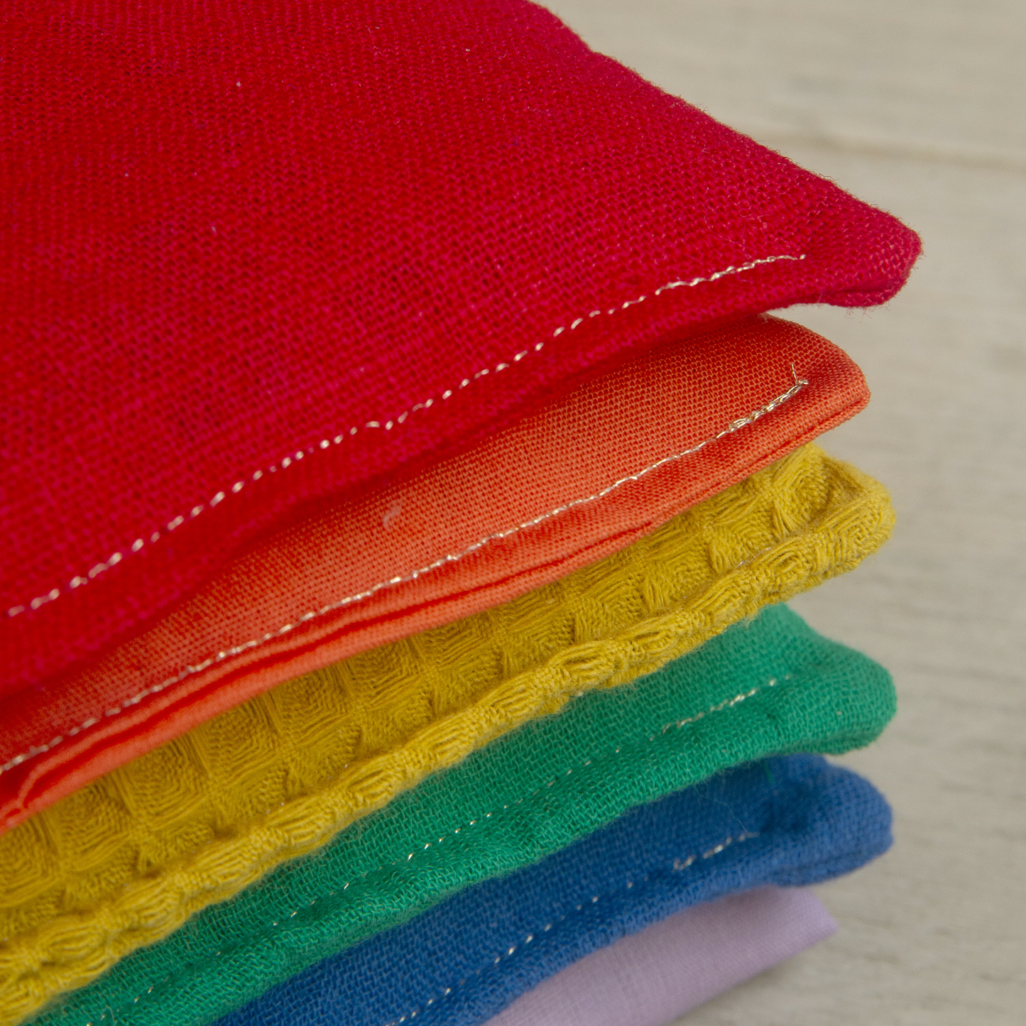 Sensorische pittenzakjes - Regenboog