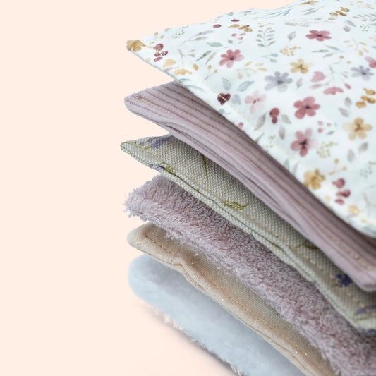 sensorische roze pittenzakjes open einde speelgoed