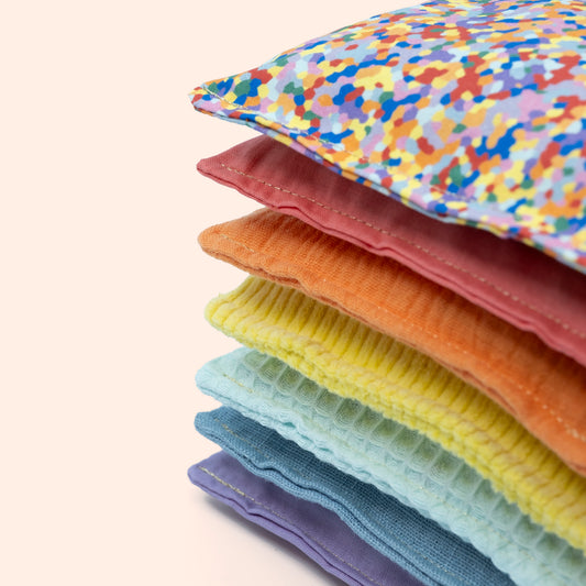 Stapelstein pittenzakjes pastel met super confetti