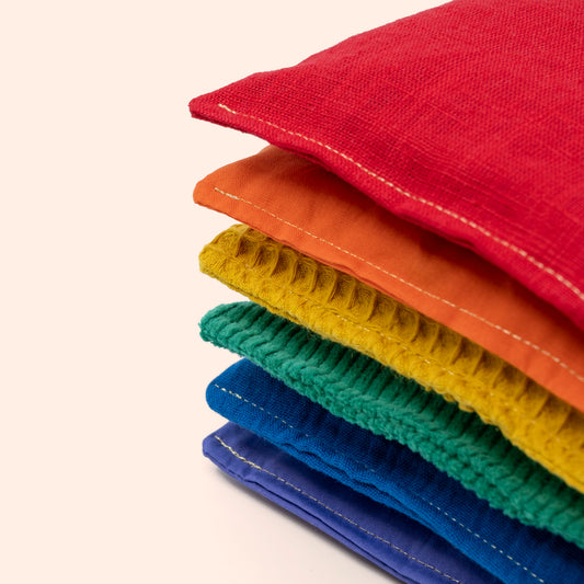 Regenboog kleur pittenzakjes sensorisch speelgoed voor kinderen