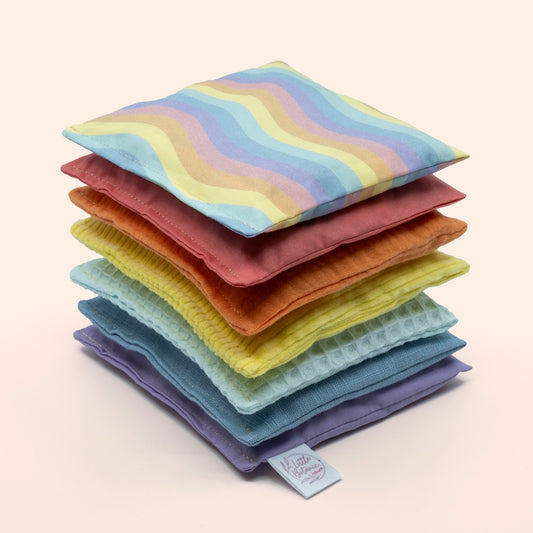 Sensorische ballonbal & pittenzakjes set - Pastel PRE-ORDER (levering week 47)