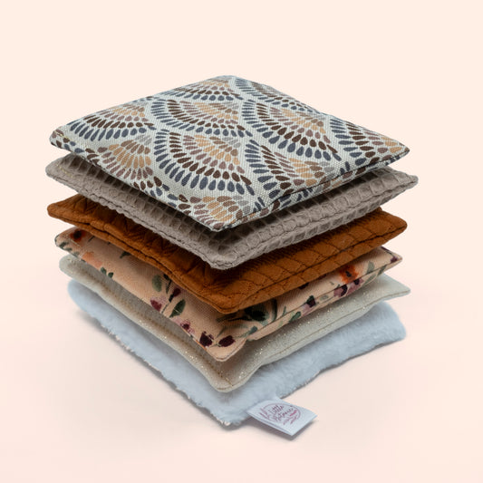 pittenzakjes in warme beige kleuren