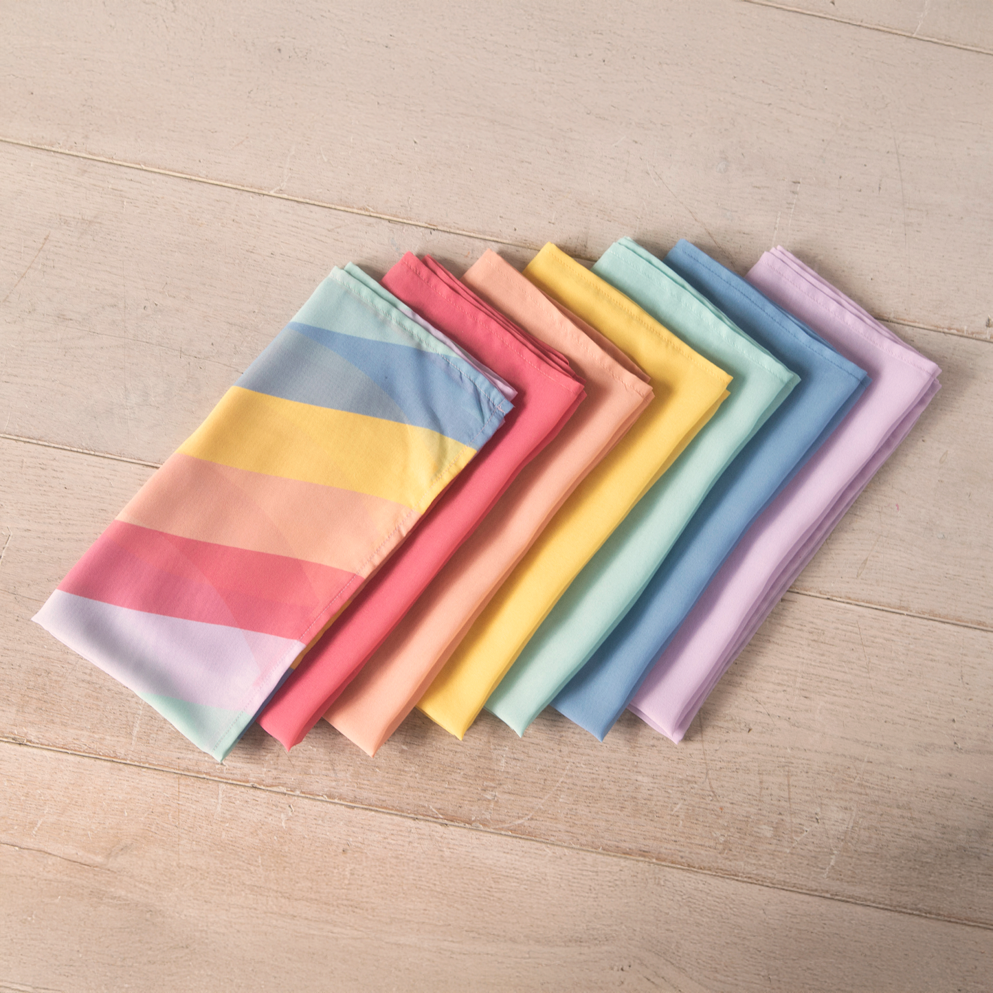 Playcycle speeldoeken pastel set 7-delig 30cm