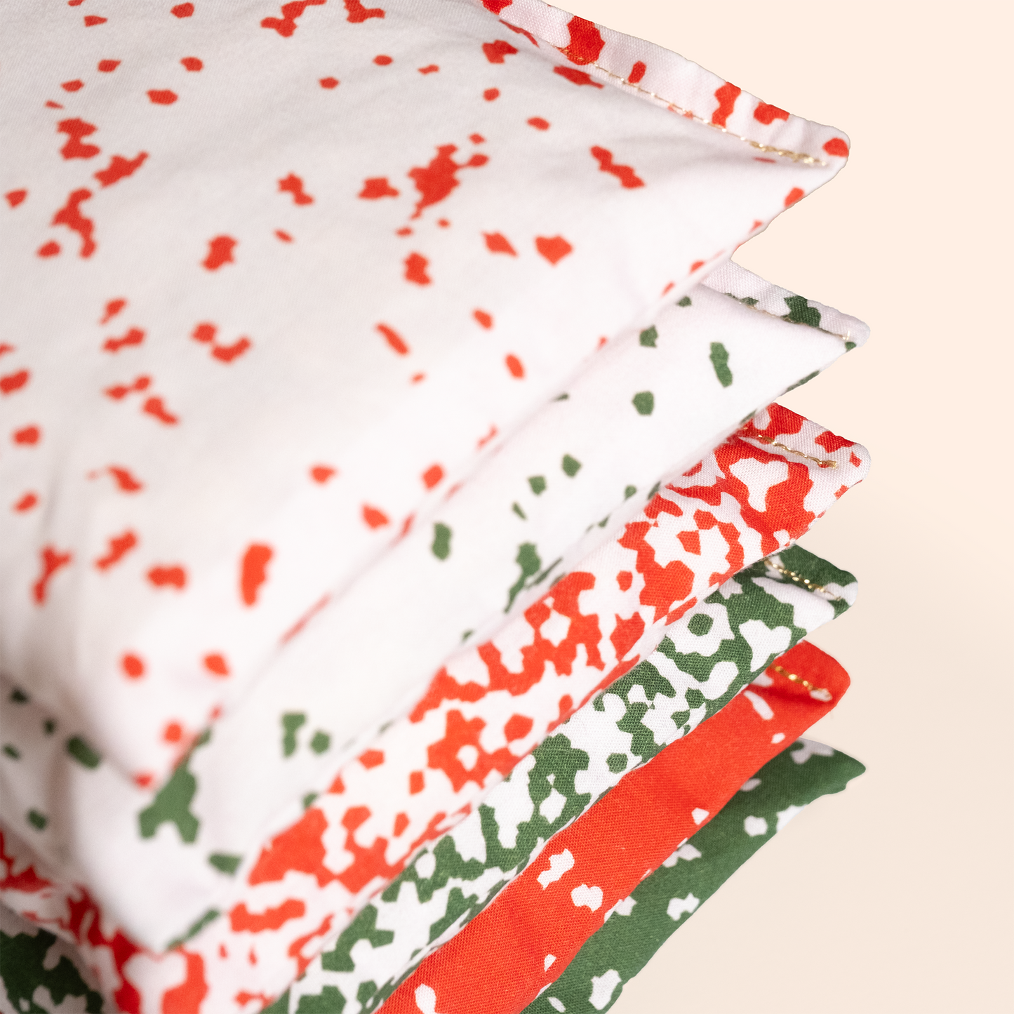 Pittenzakje los - Confetti Darkgreen + blush mix - Christmas special