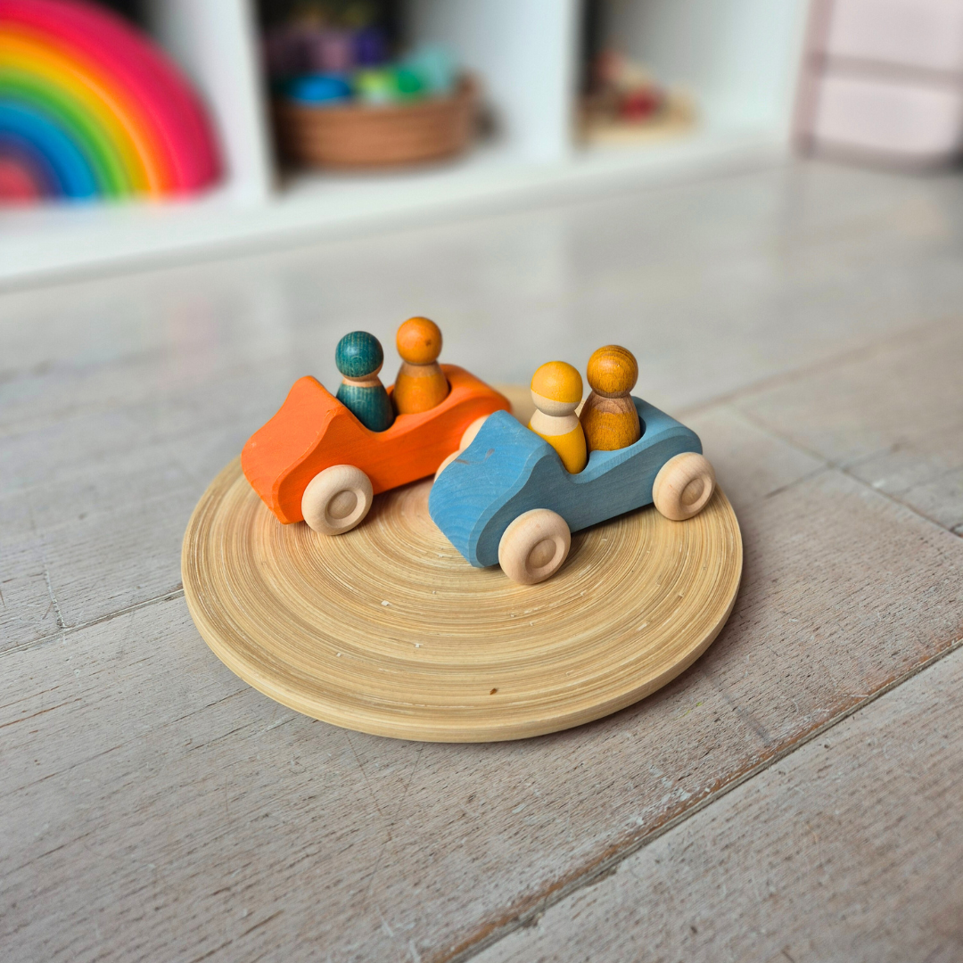 Opbergmandje met bamboe deksel - Sienna - large