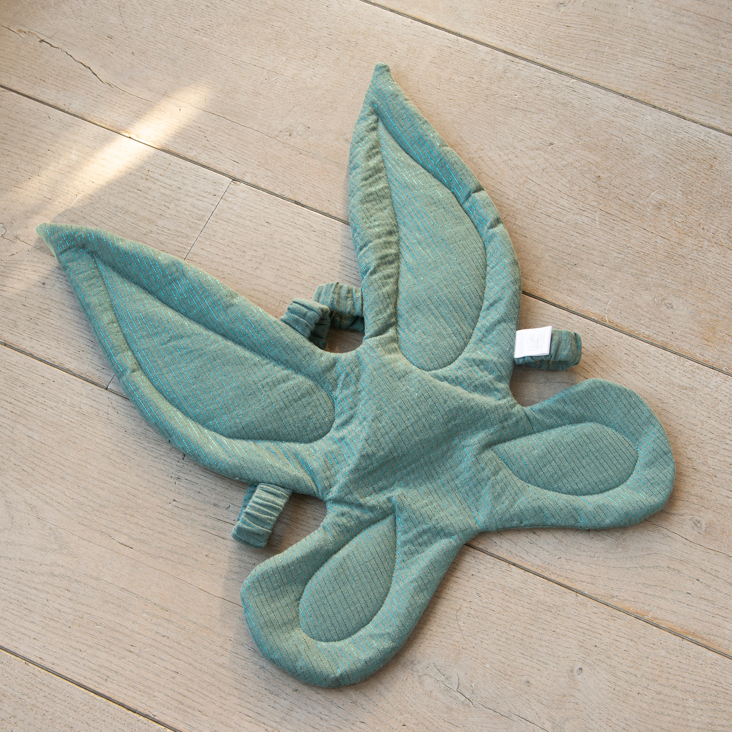 Verkleed vleugels shimmer - Dusty Green