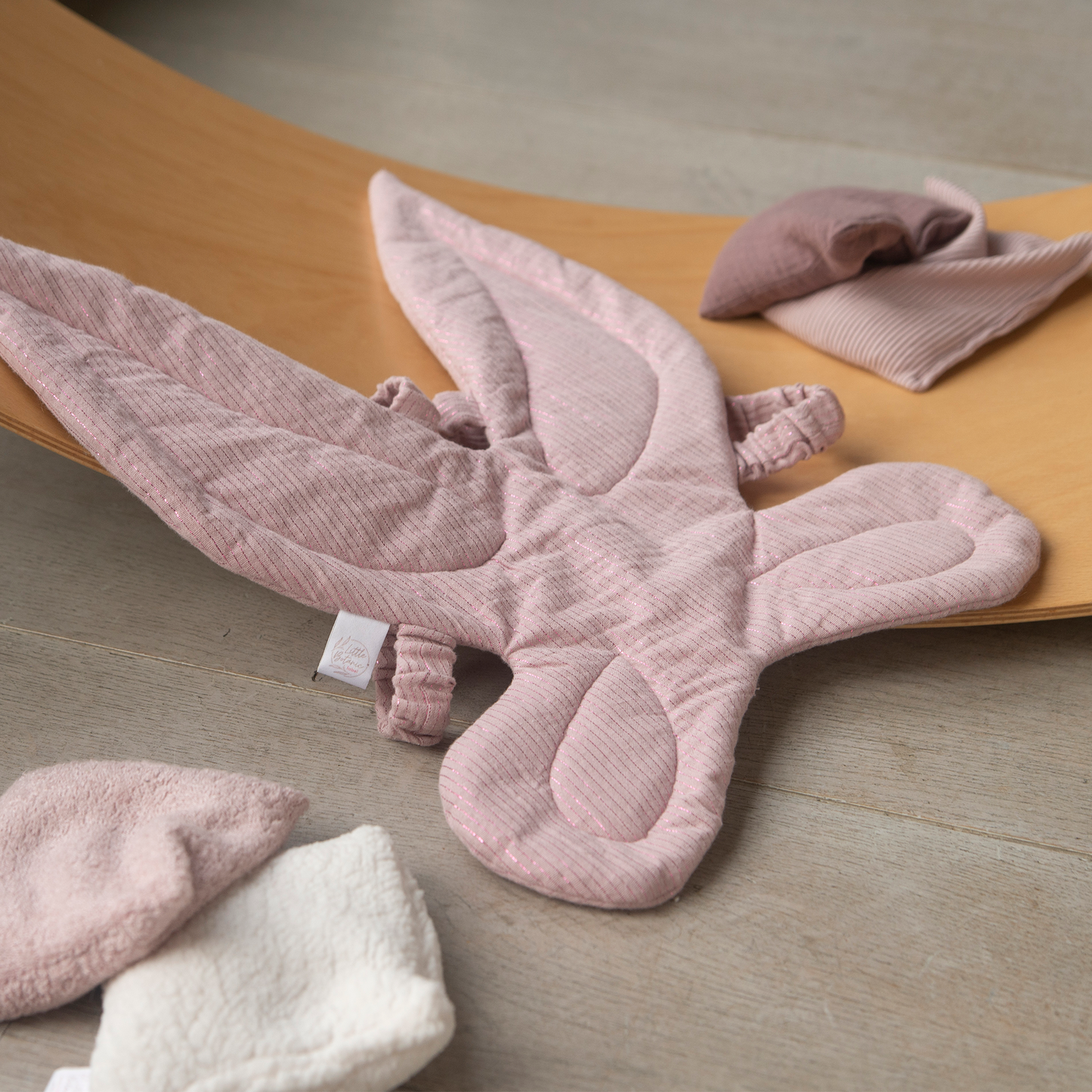 Verkleed vleugels shimmer - Old Pink