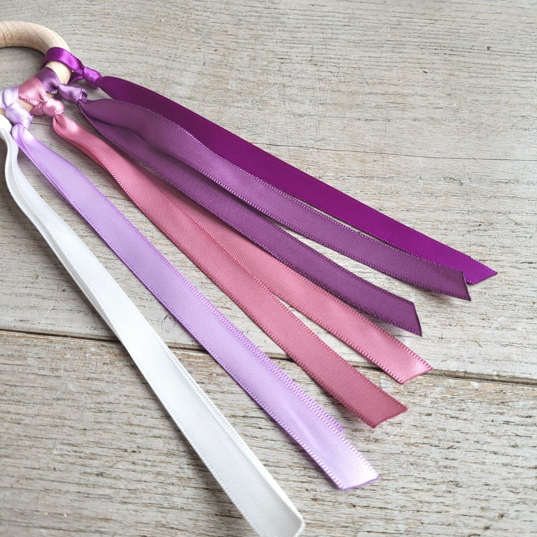 Baby handvlieger roze/paars