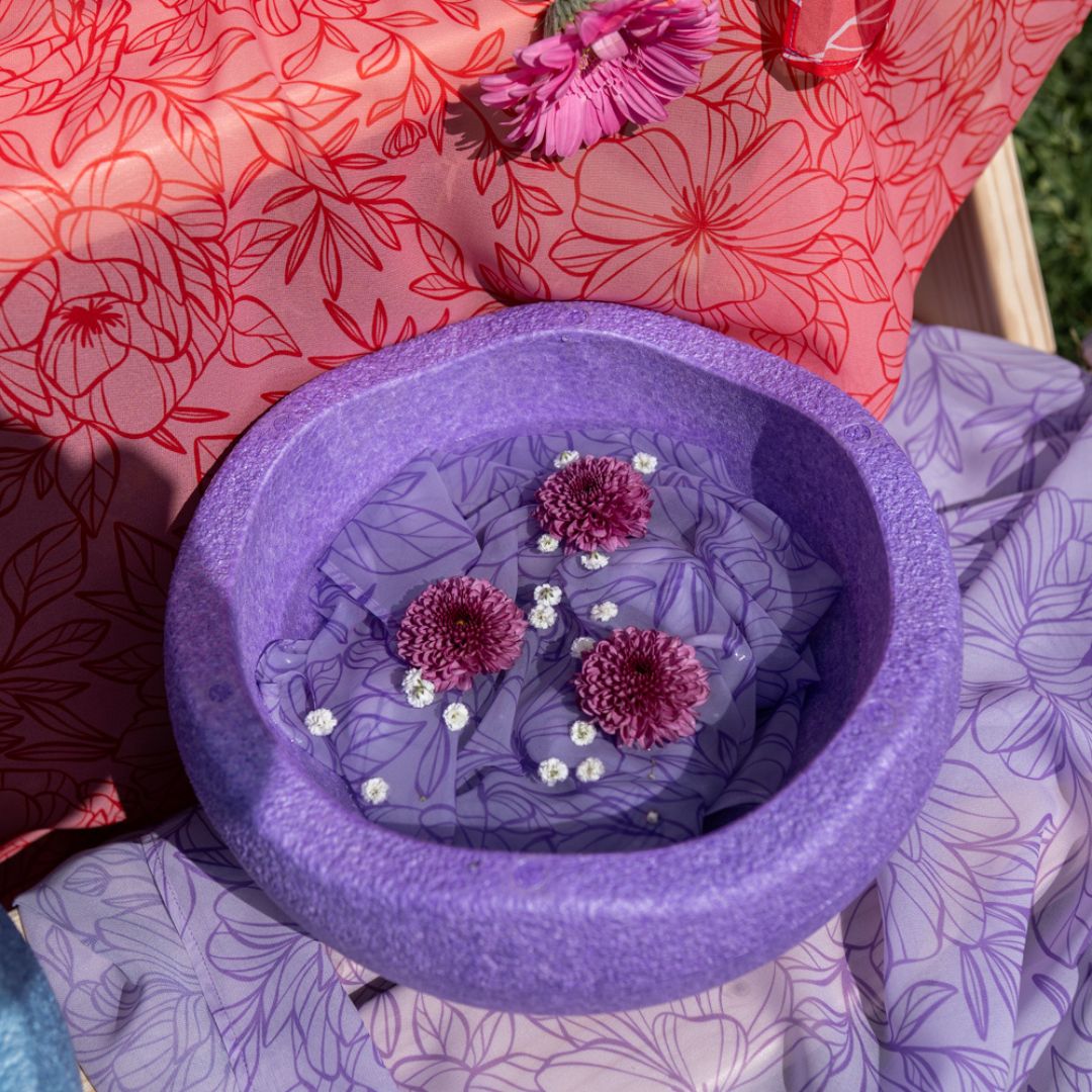 Playcycle speeldoek medium - 65cm - Botanicals Lila