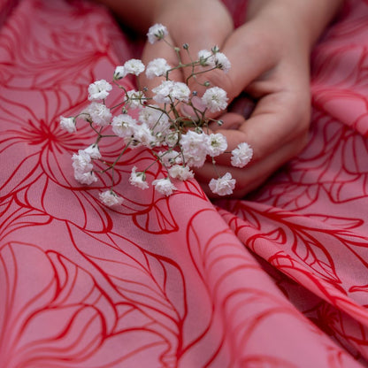 Playcycle speeldoek groot - 95cm - Botanicals Lichtrood
