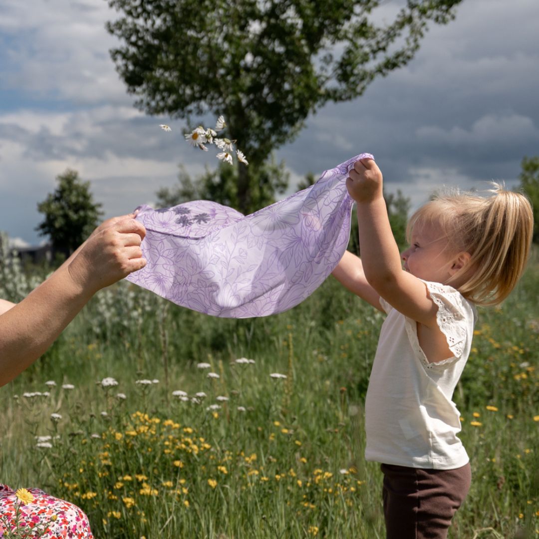 Playcycle speeldoek medium - 65cm - Botanicals Lila