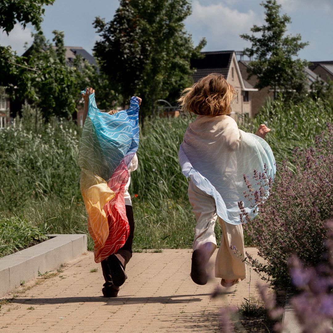 Playcycle speeldoek medium - 65cm - Ombre Rainbow