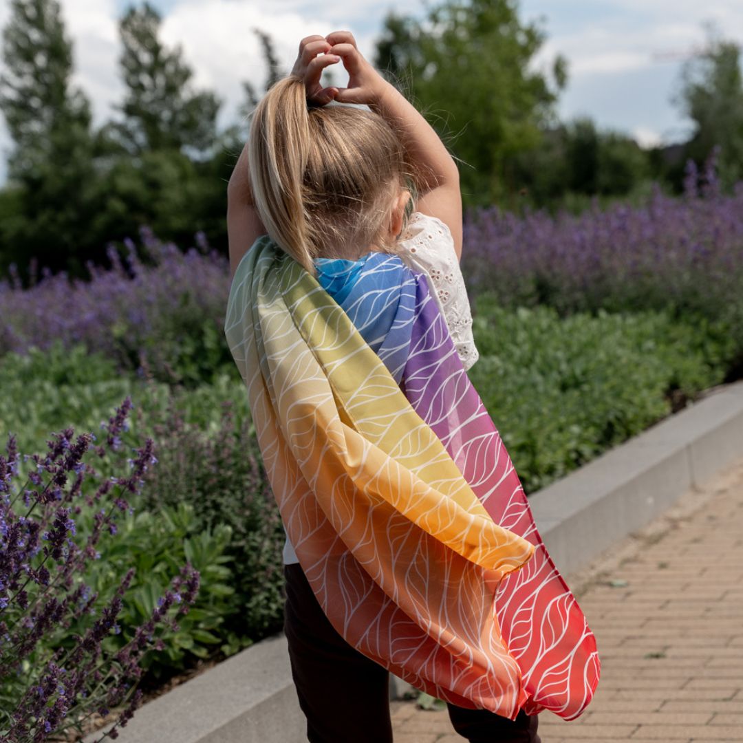 Playcycle speeldoek groot - 95cm - Ombre Rainbow