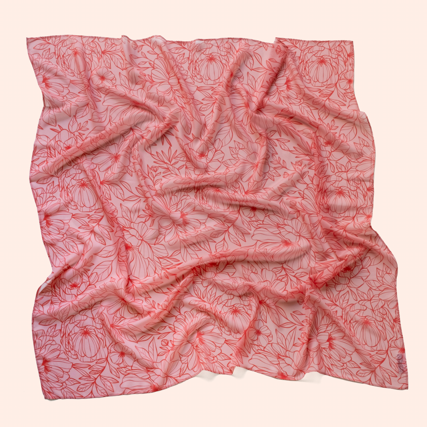 Playcycle speeldoek groot - 95cm - Botanicals Lichtrood