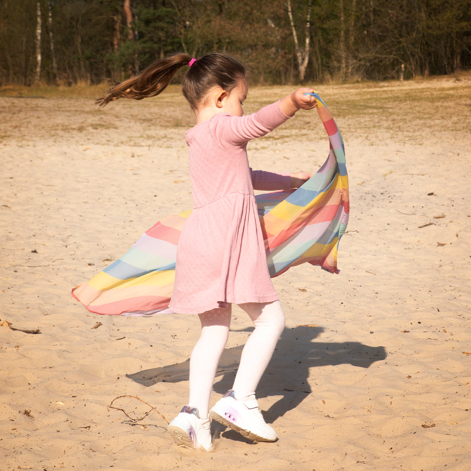 Regenboog speeldoek open einde speelgoed