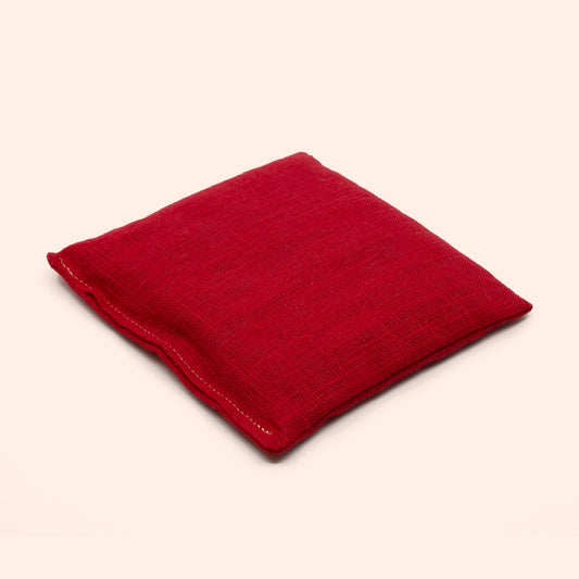 Stapelstein pittenzakje rood