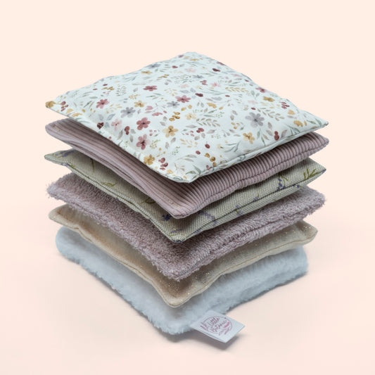 Sensorische pittenzakjes - Mauve - 6 stuks