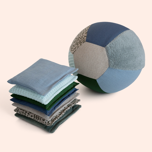 Sensorische ballonbal & pittenzakjes set - Green Jeans