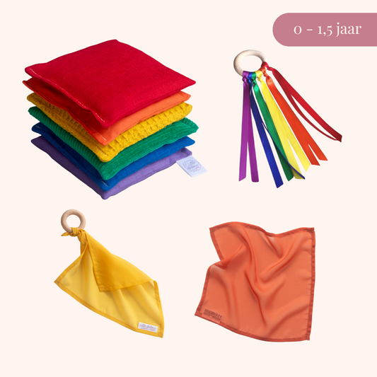 Speelset 0 - 1,5 jaar regenboog 2