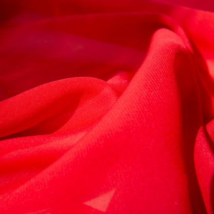 Playcycle speeldoek klein - 30cm - met houten ring - rood