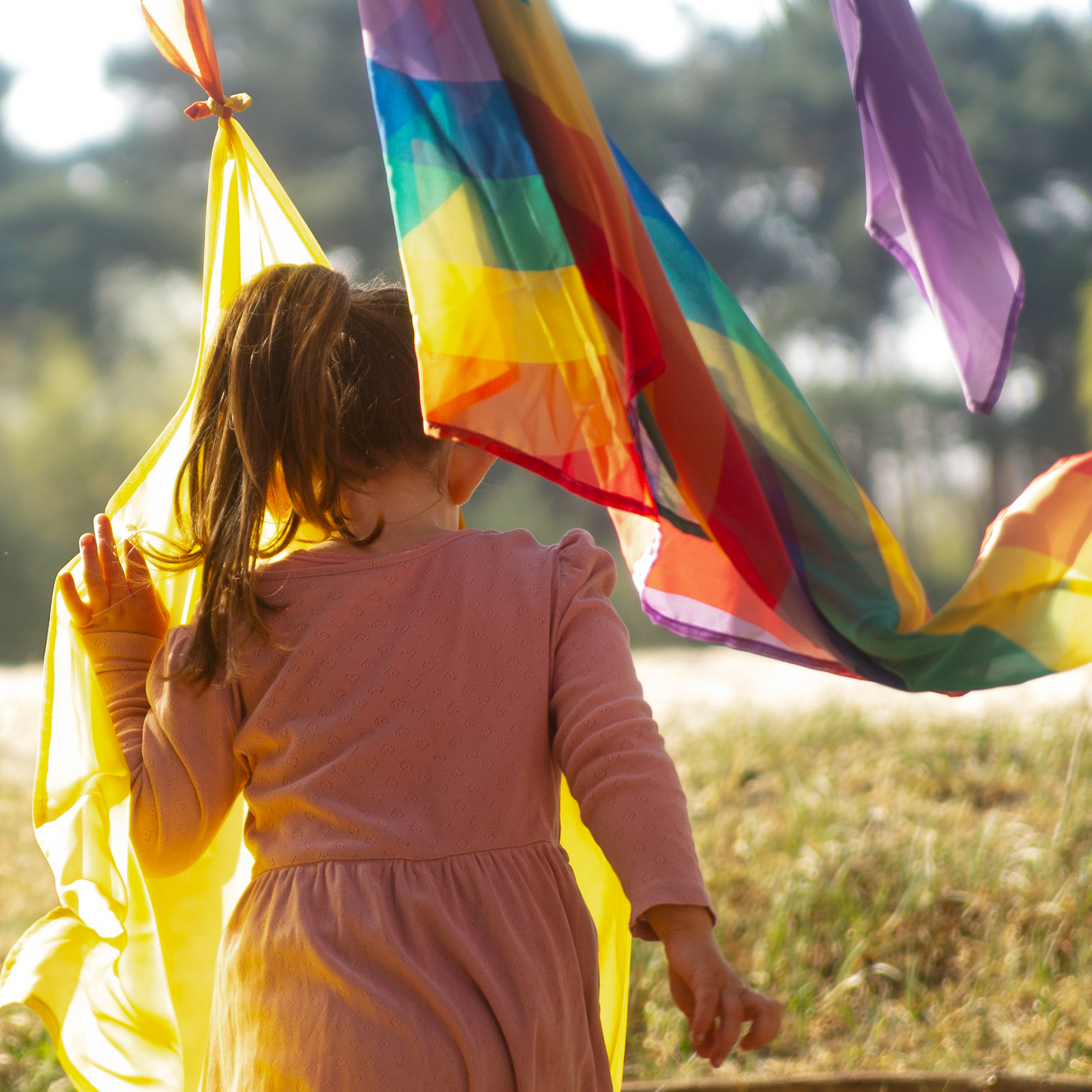 Playcycle speeldoeken regenboog set 7-delig 95cm