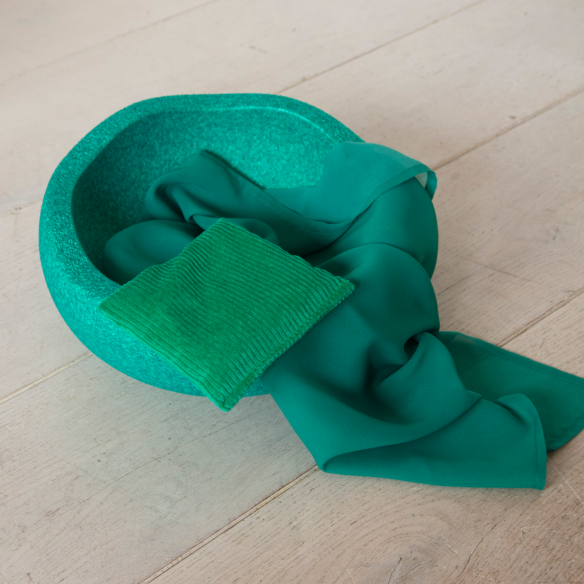 Stapelstein, pittenzakjes en speeldoek groen