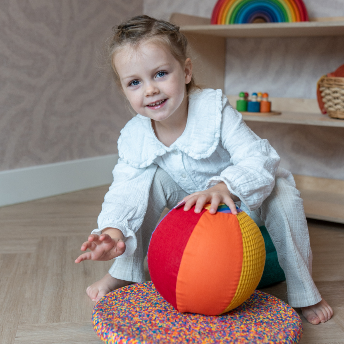 sensorische ballonbal met open einde speelgoed